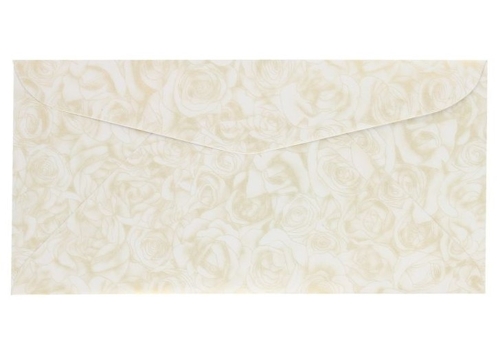 OBALKA DL RUZE BILO-ZLATA  PAP