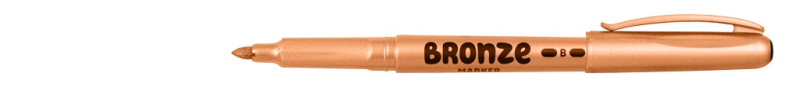 Popisovač, Centropen, 2690, permanentní, 1,5 - 3 mm, bronzový