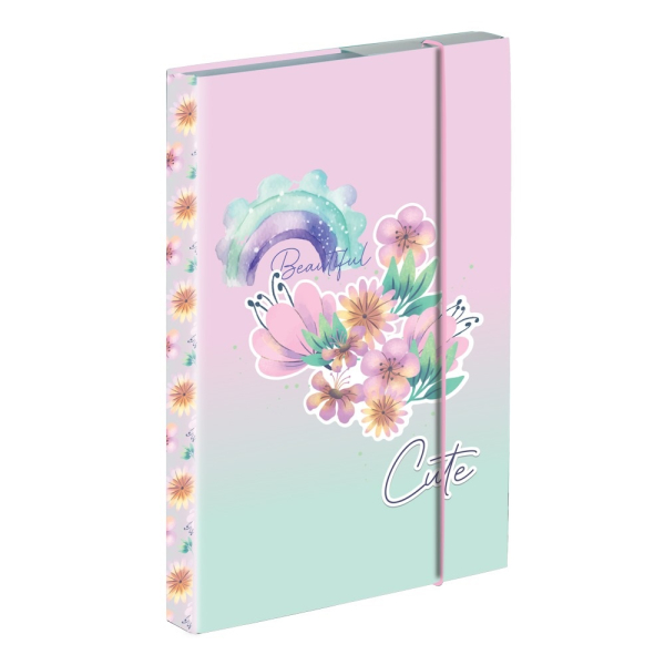 Box A4 školní flowers