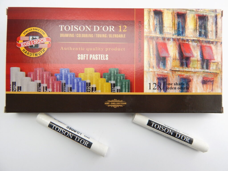 Křída umělecká suchá, 8500-12ks, bílá