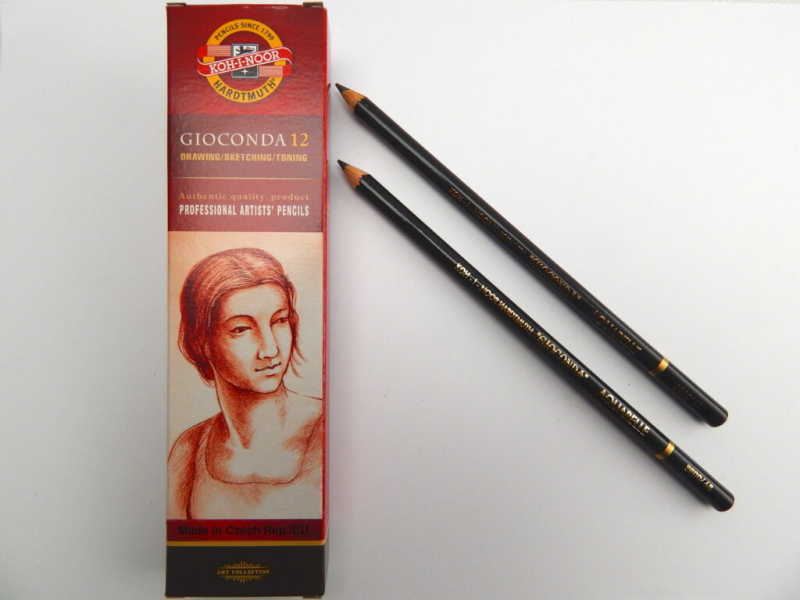 Tužka grafitová, 8800-3, 6B, černá, akvarel