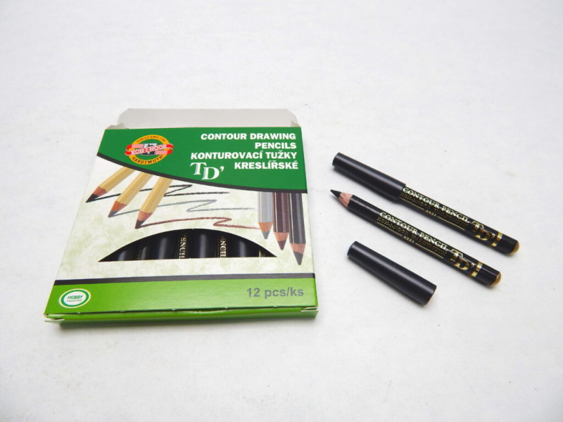 Tužka kreslící, konturovací, černá