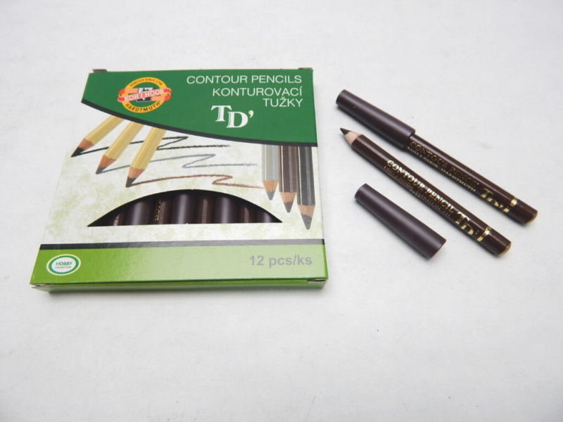 Tužka kreslící, konturovací, hnědá