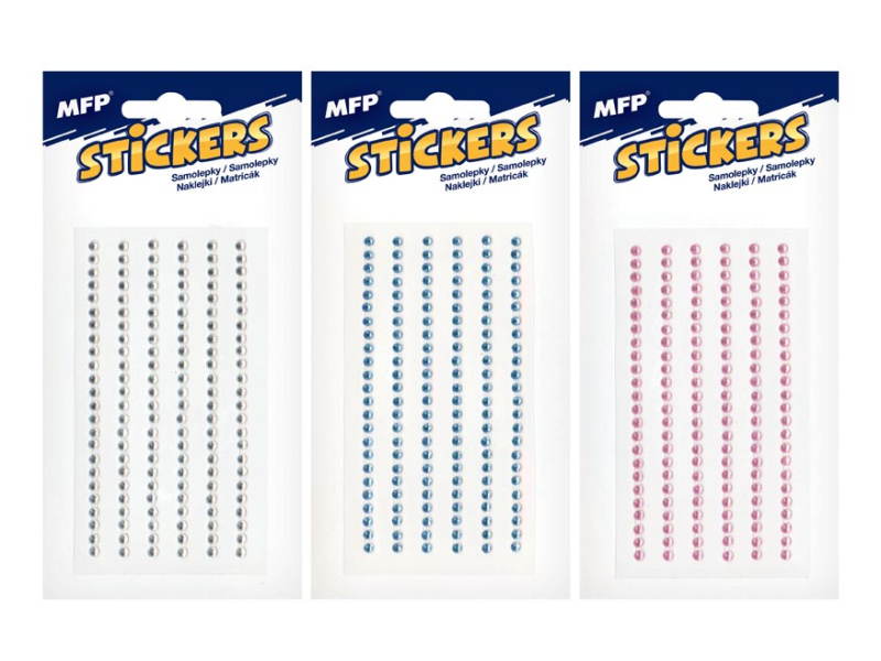 Samolepky kamínky 3 mm