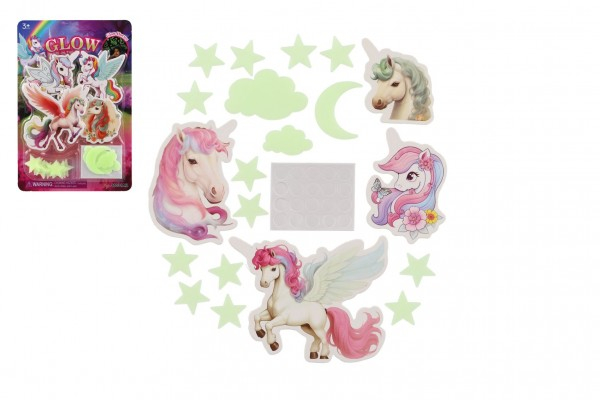 Jednorožci na zeď, strop, svítící