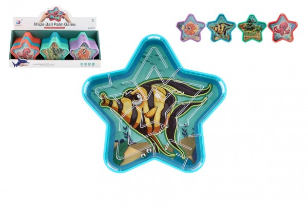 Hlavolam bludiště s kuličkou, hvězda