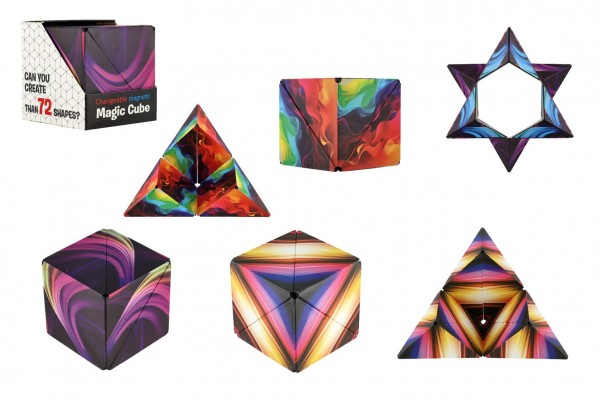 Kostka magická duhová, magnetická