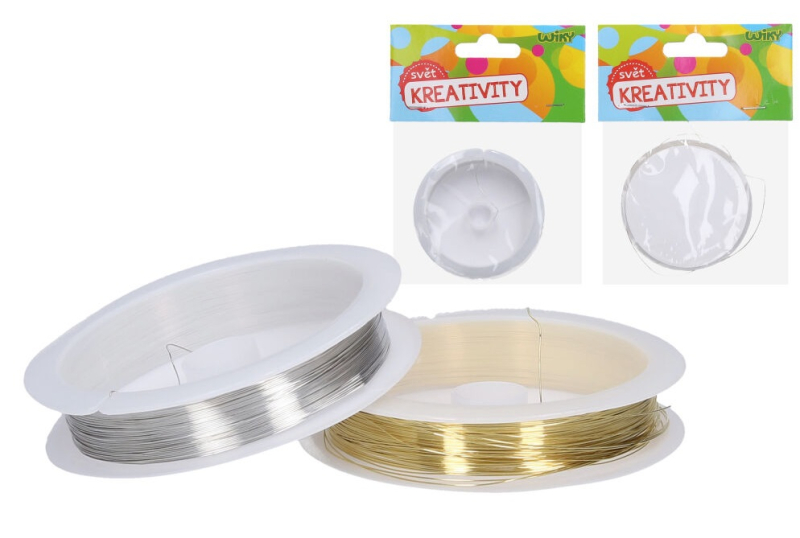 Drátek na korálky, 0,3mm, 14m