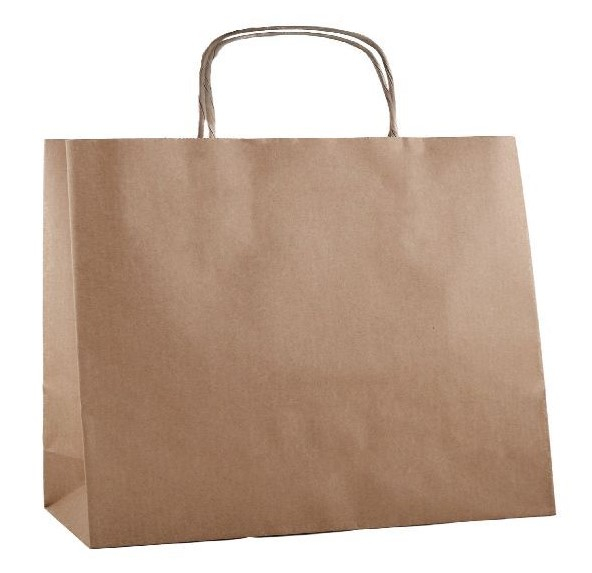 Taška papírová hnědá 54 x 15 x 44 cm