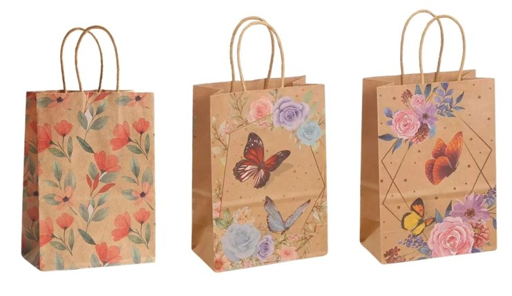 Taška dárková papírová 15 x 21 x 8 cm