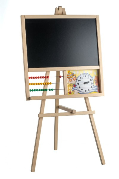 Tabule dětská stojanová, hodiny, počitadlo