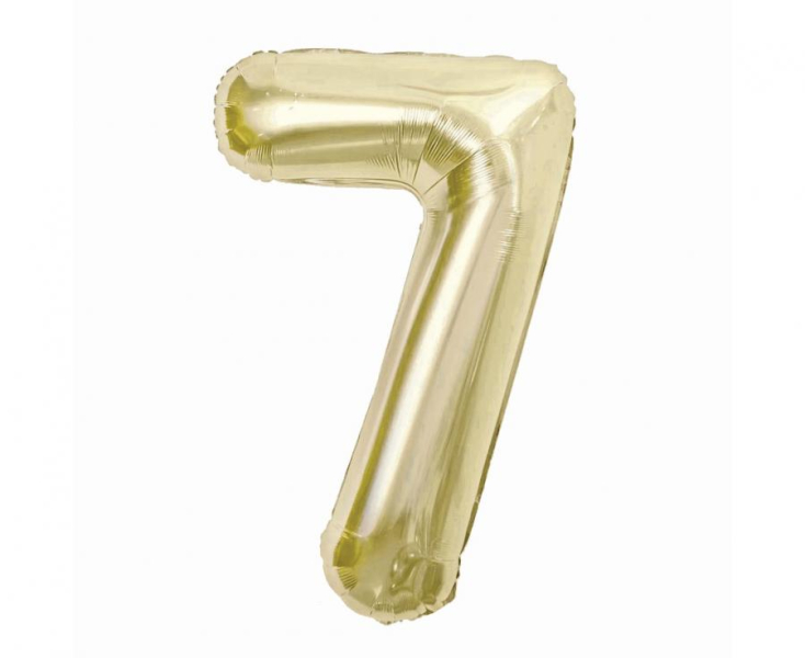 Nafukovací číslice, 7, champagne, 85cm