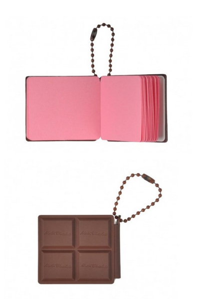 Bloček čokoláda přívěsek s aroma 4,5 x 5 cm