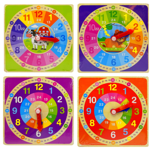 Hodiny školní, dřevěné