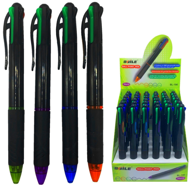 Kuličková tužka, propiska, čtyřbarevná