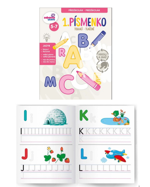 Kresli a maž - 1. písmenko stíratelné