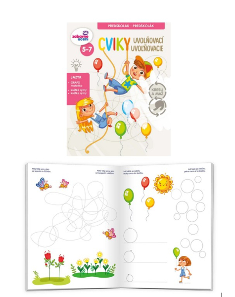 Kresli a maž - Uvolňovací cviky stíratelné