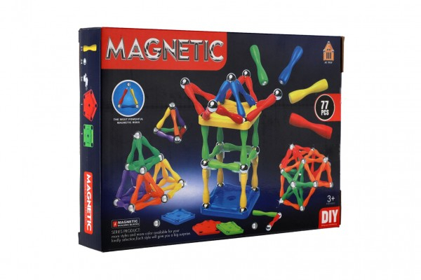 Stavebnice magnetická, 77 kusů