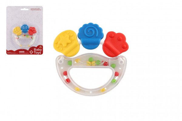 Chrastítko, kousátko, plast, silikon