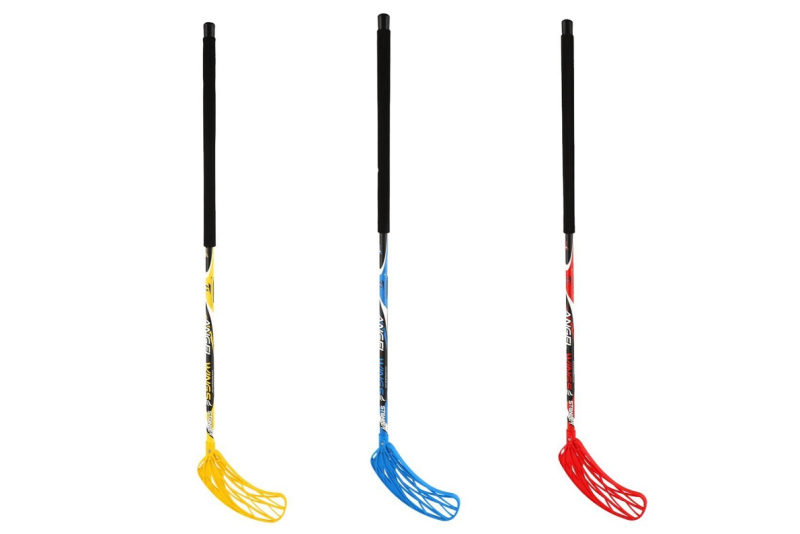 Hokejka florbal, zahnutá do leva, plast 115cm