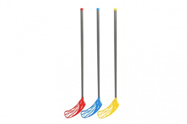 Hokejka florbal, Zahnutá do prava, Hliník-plast, 115 cm