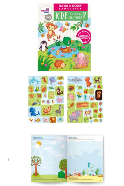 Najdi a dolep - Kde žijí zvířátka