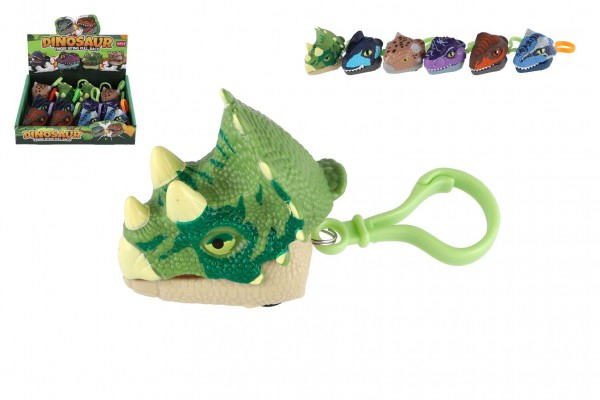 Přívěsek hlava dinosaura, kousací