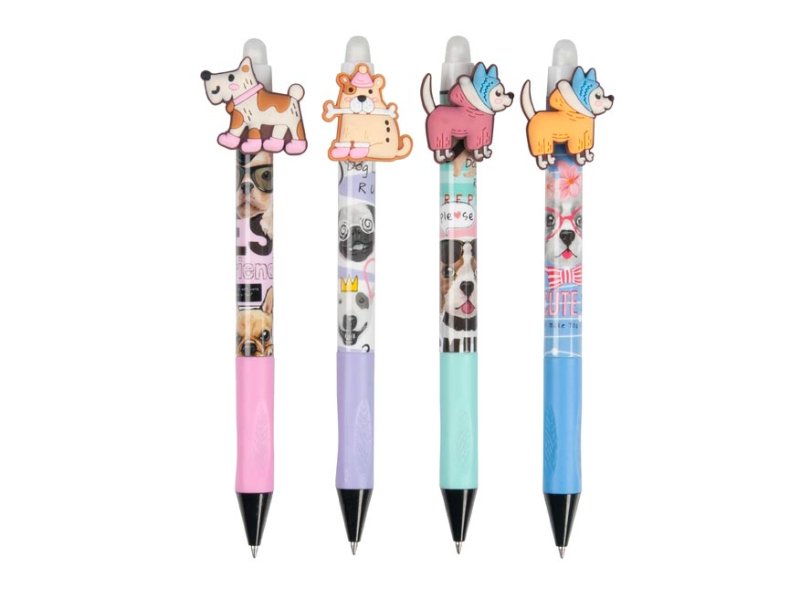 Kuličková tužka gumovací Funny Dogs