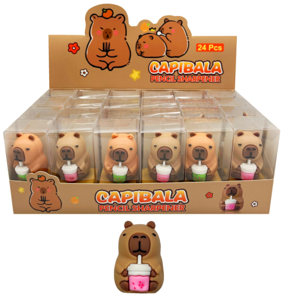 Pryž, guma + ořezávátko, capybara