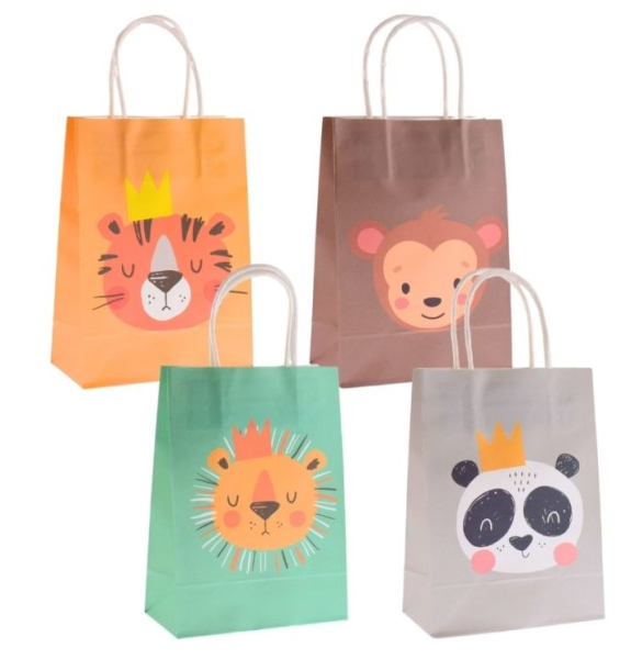 Taška dárková papírová potisk zvířátka