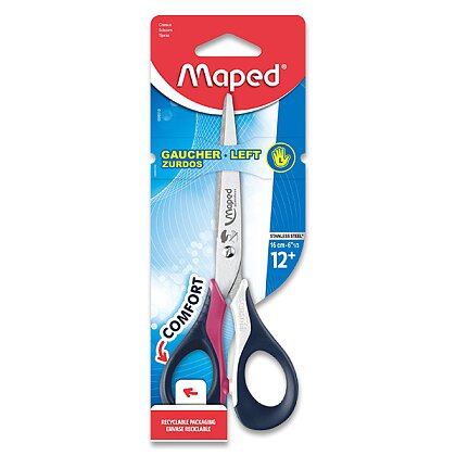 Nůžky pro leváky, Maped Sensoft, 16cm