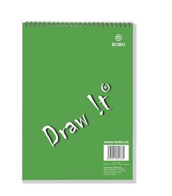 Blok A4 čtverečkový horní vazba Draw it!