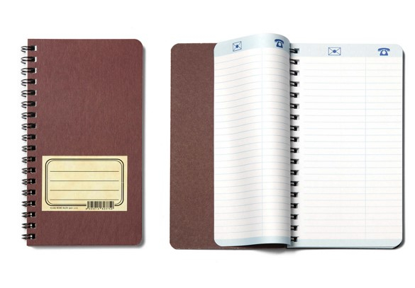 Telefonní zápisník retro