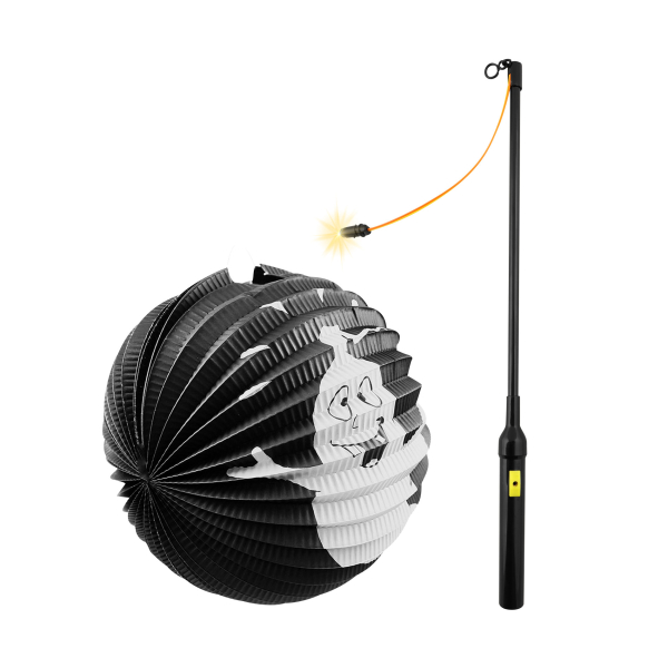 Lampion Halloween se svítící hůlkou