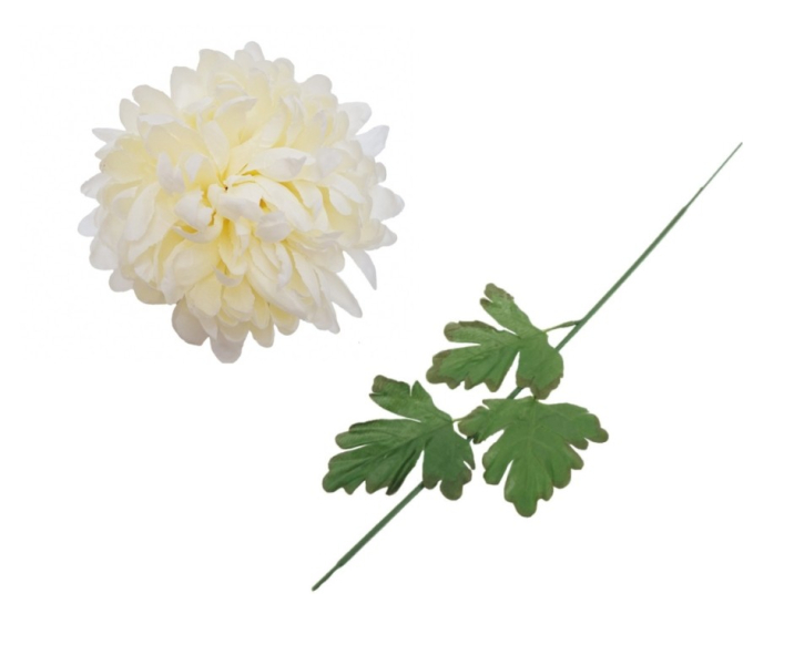 Chryzantéma látková vanilka