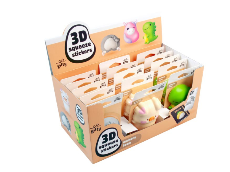 Gifty, 3D sqeeze stickers