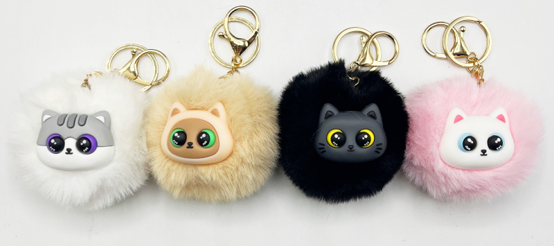 Přívěsek plyšový, kočka