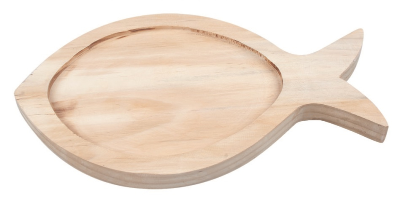 Podnos ryba dřevěný