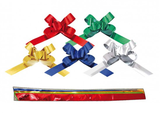 Stuha stahovací 70 cm metalická