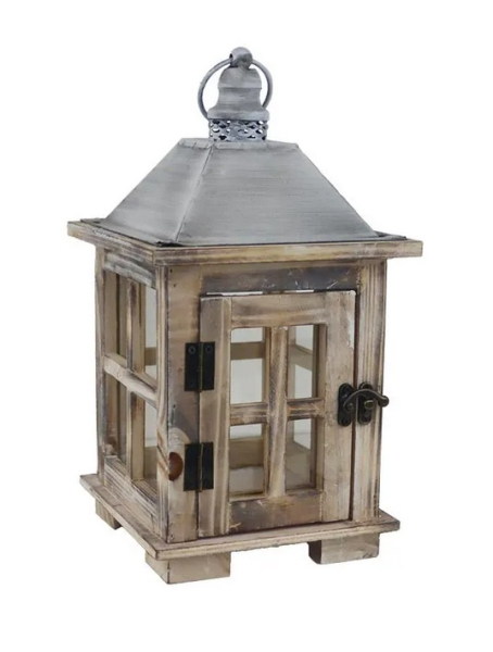 Lucerna dřevěná 32,5cm