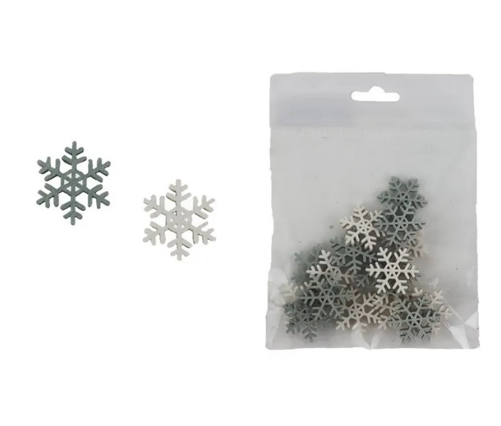 Vločka dekorační 18 kusů