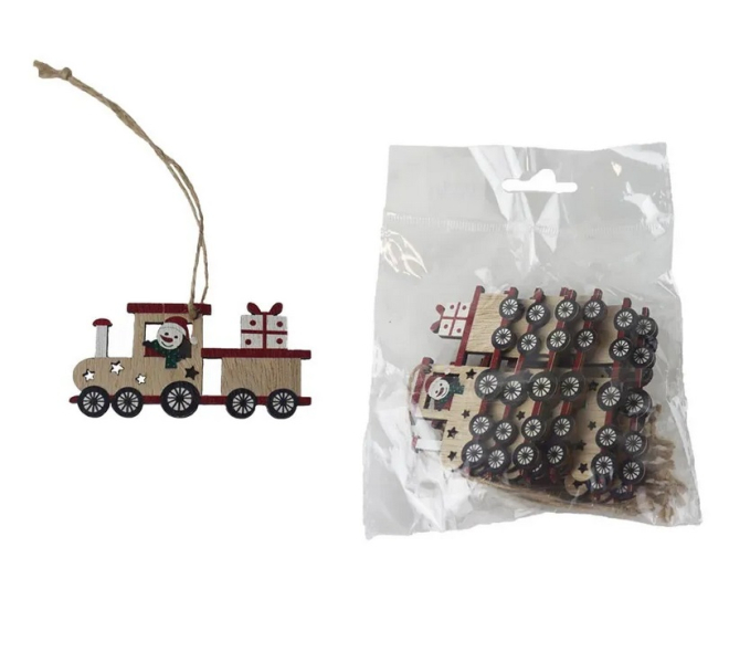 Vláček dekorační 10 kusů