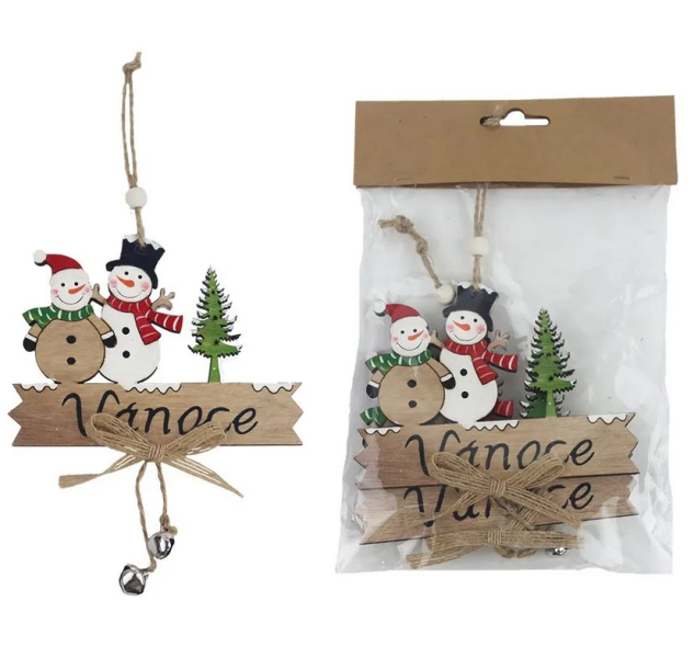 Dekorace Vánoce 2 kusy