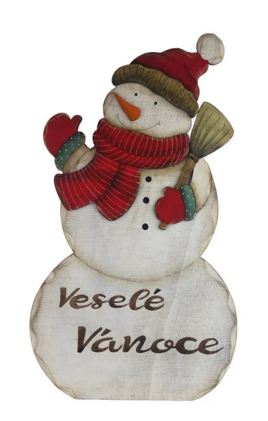 Sněhulák dekorace 49cm