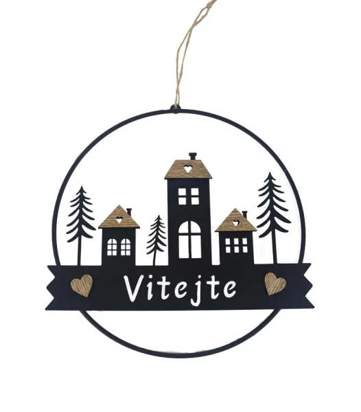 Dekorace k zavěšení Vítejte