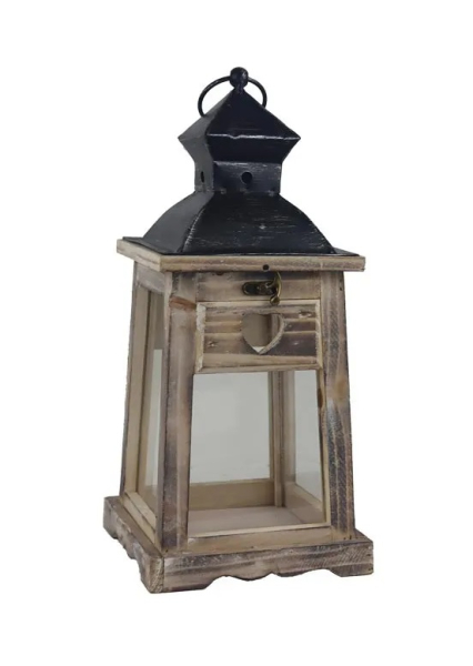 Lucerna dřevěná 34,5cm