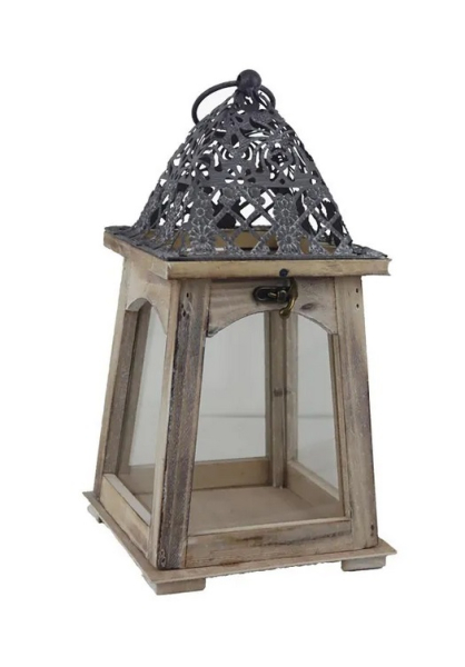 Lucerna dřevěná 29,5cm