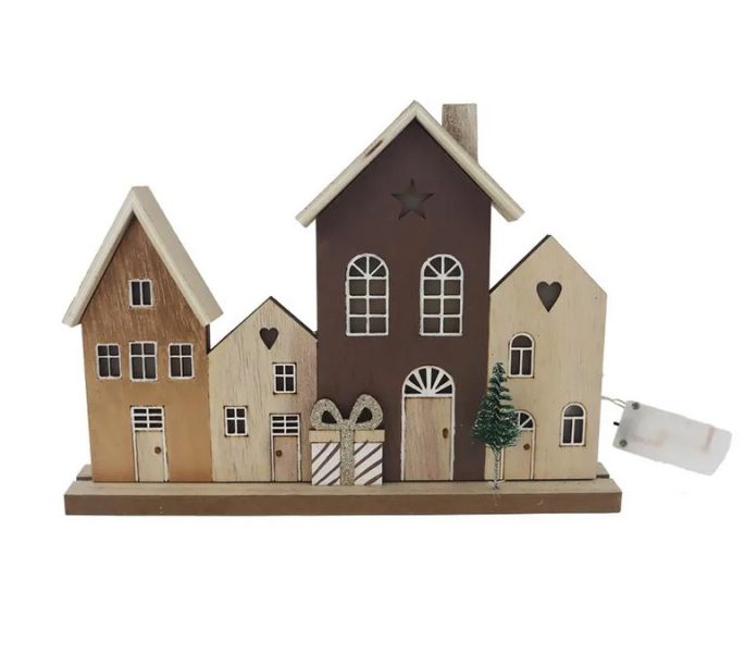 Vesnička dřevěná, svítící