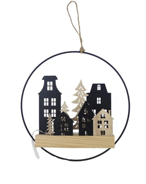 Dekorace k zavěšení s LED osvětlením