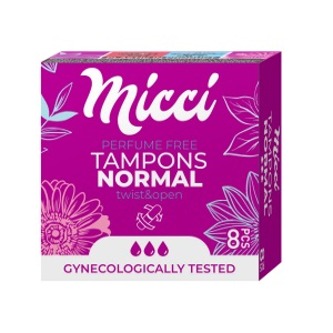 Tampóny Micci 8ks,normal